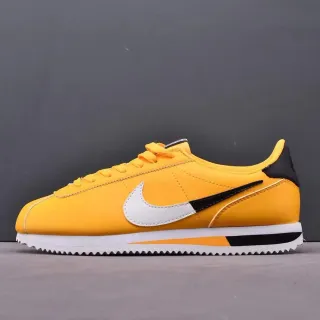 Nike Cortez أصفر أسود أبيض أسلوب حياة حذاء رياضي