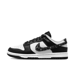 Nike Dunk Low أसود أبيض Bandana Print Lifestyle Sneakers