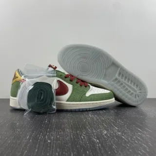 Nike Dunk Low أخضر بني ذهبي حذاء أسلوب حياة