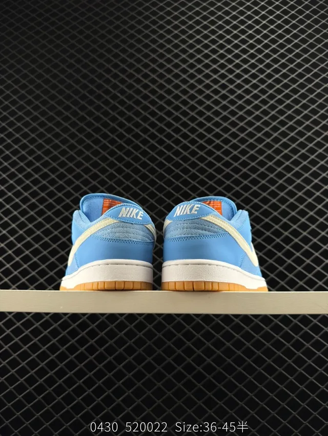 Nike Dunk Low हल्का नील क्रीम गम स्केटबोर्ड जूते 3