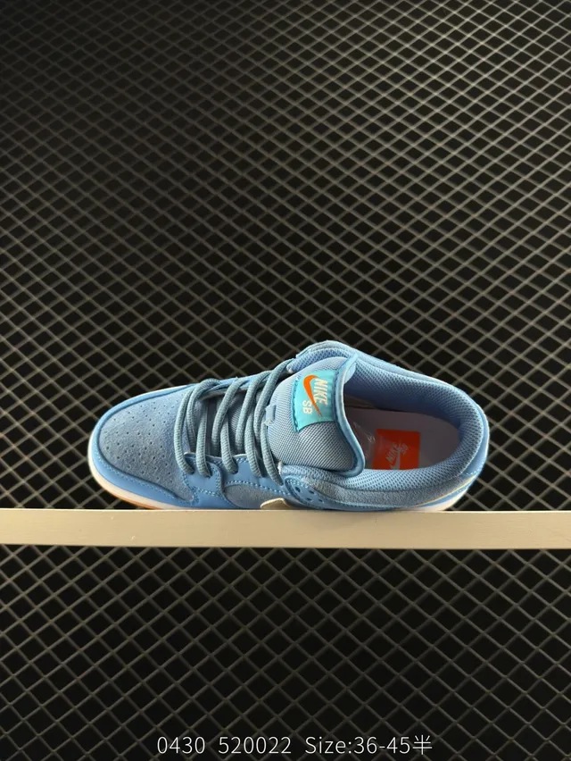Nike Dunk Low हल्का नील क्रीम गम स्केटबोर्ड जूते 4
