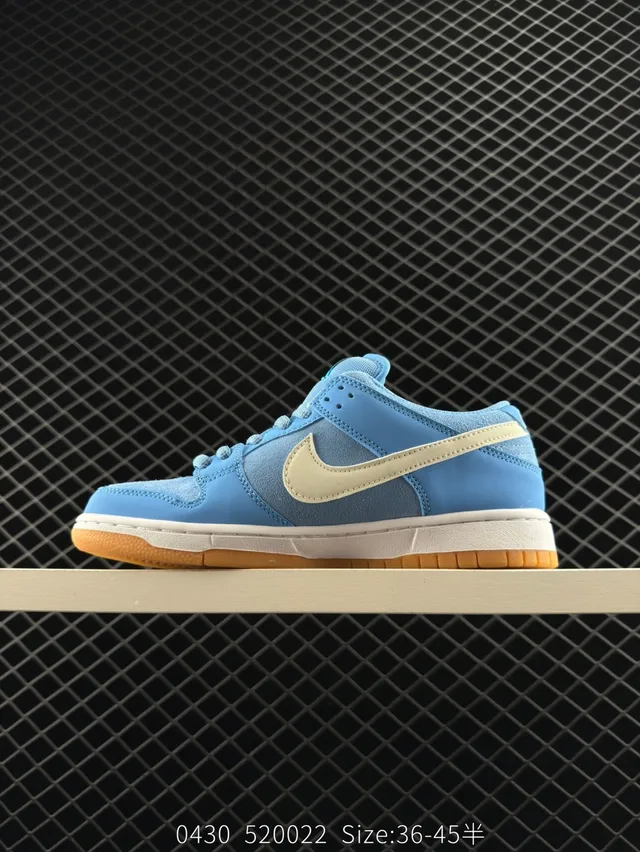 Nike Dunk Low हल्का नील क्रीम गम स्केटबोर्ड जूते 5