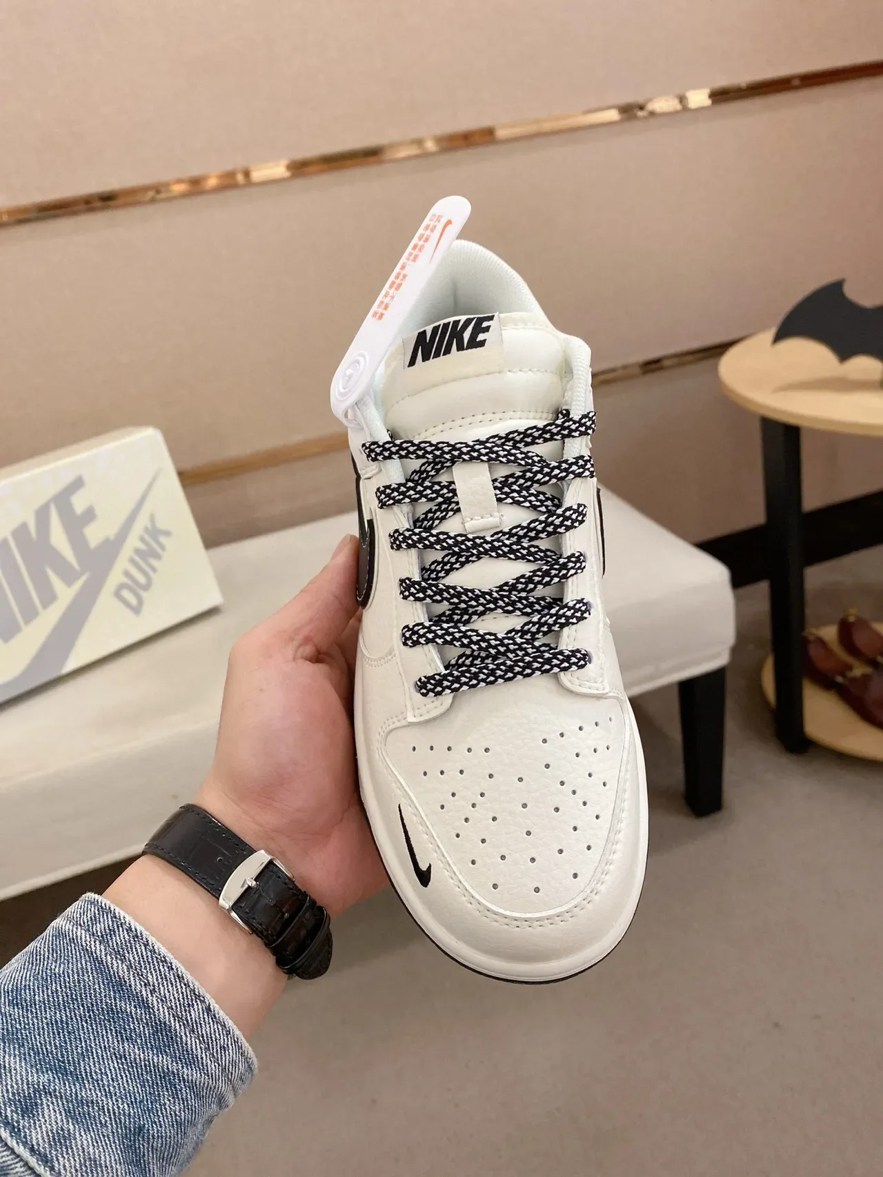 Nike Dunk Low Off-White Black Lifestyle Sneakers 2