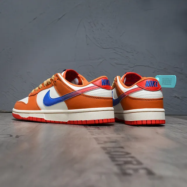 Nike Dunk Low Orange White Blue Lifestyle Sneakers 2