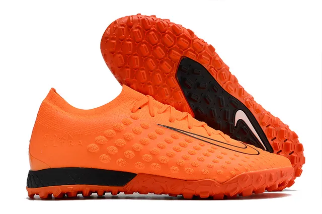 Nike Flyknit Ultra Black Orange Turf Soccer Shoes 3