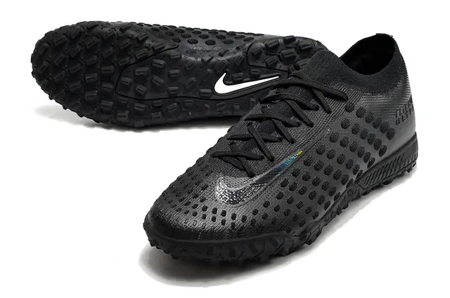 Nike Flyknit Ultra Black Orange Turf Soccer Shoes 9
