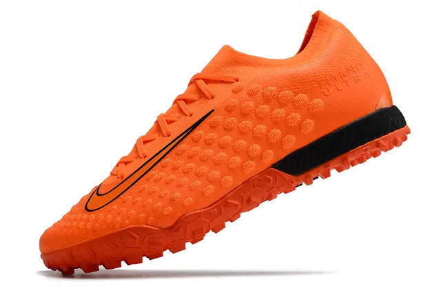 Nike Flyknit Ultra Black Orange Turf Soccer Shoes 19