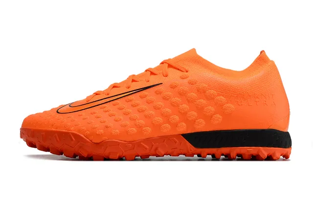 Nike Flyknit Ultra Black Orange Turf Soccer Shoes 20