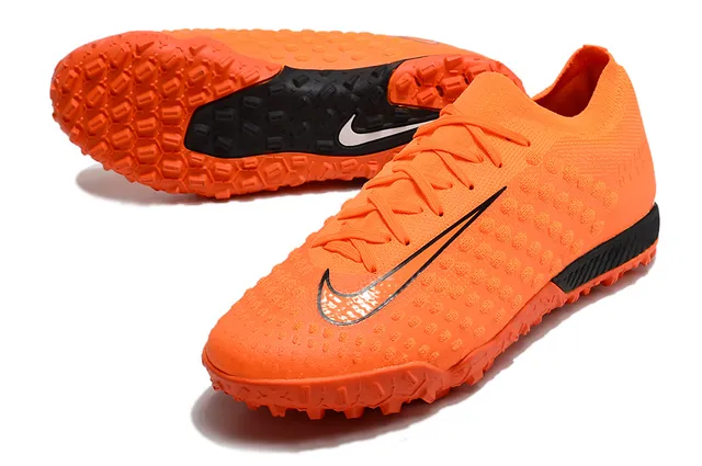 Nike Flyknit Ultra Black Orange Turf Soccer Shoes 21
