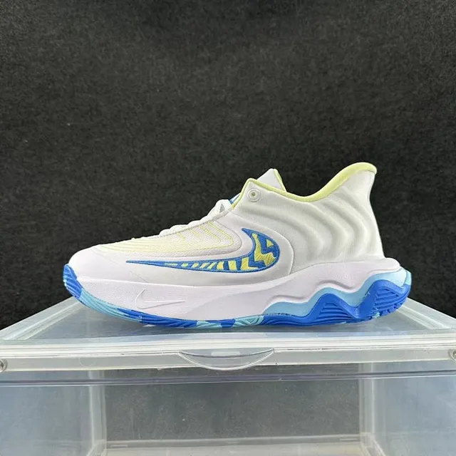 Nike G.T. Cut White Blue Lime নকশাকৃত ঢেউ খেলানো মিডসোল বাস্কেটবল জুতা 2