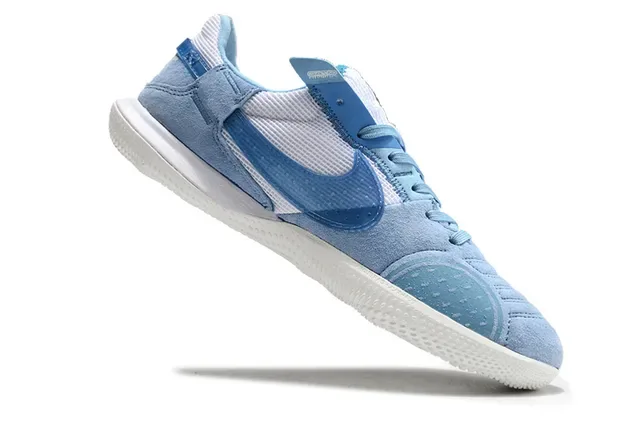 Nike গাটো নীল-সাদা লো-টপ সুয়েড-মেশ হাইব্রিড ইন্ডোর সকার জুতা 2