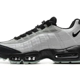 نايكي رمادي أسود مقوى علوي مرئي Air Cushioning أحذية أسلوب حياة رياضي