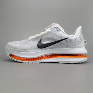 Nike Chaussures de course avec upper en maille gris orange, unité Air Zoom visible de longueur complète