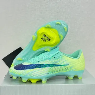 Nike Verde Amarelo Flyweave Upper Air Zoom Heel Unit Firm-Ground Sapatos de futebol