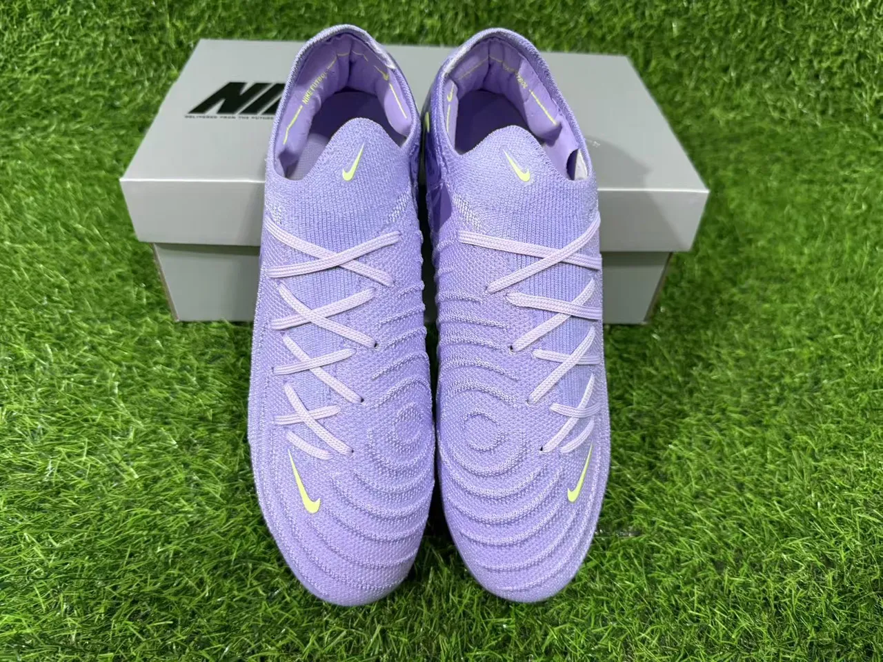 Nike Grip-Huit Nike United 001 Purple Neon Yellow 钉面足球鞋 5
