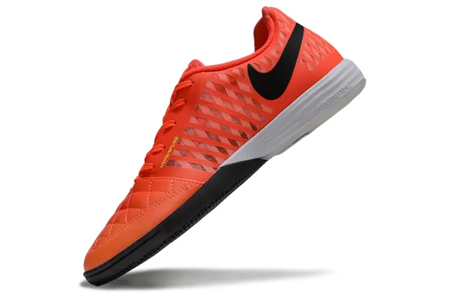 Nike Hypervenom Indoor Orange Noir Boîte à Orteils Matelassée Couverture Diagonale Cage Synthétique Chaussures de Football Indoor 3