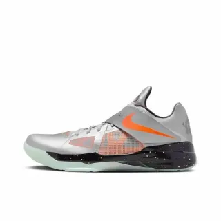 Nike KD IV রূপালি কমলা কালো ধবধবে বাস্কেটবল জুতো