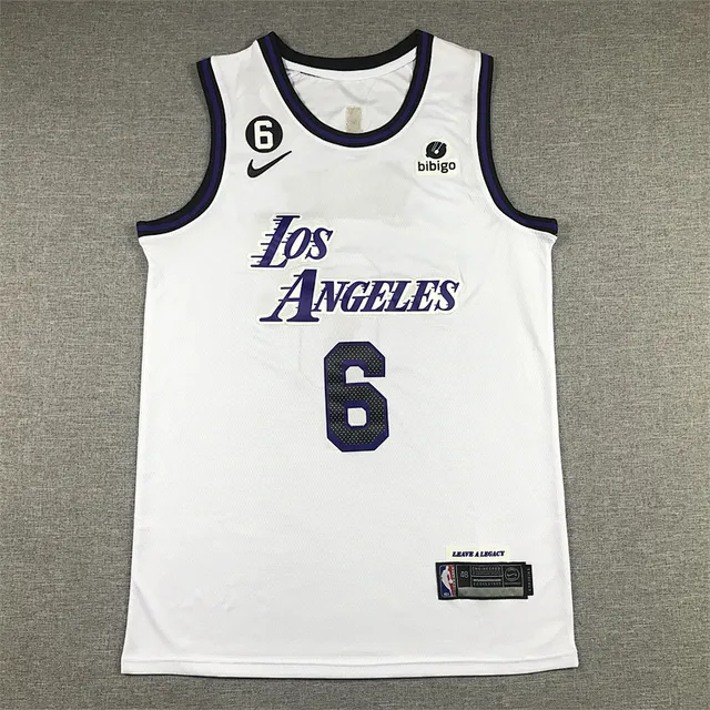 Nike Los Angeles Lakers City Edition Maillot de Basketball Blanc 2