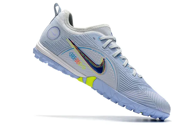Nike Mercurial Tênis de Futebol com Upper de Knit Azul Laranja Padrão de Ondas Cobertura Sintética para Relva Artificial 2