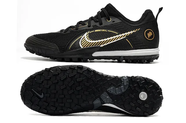 Nike Mercurial Tênis de Futebol com Upper de Knit Azul Laranja Padrão de Ondas Cobertura Sintética para Relva Artificial 21