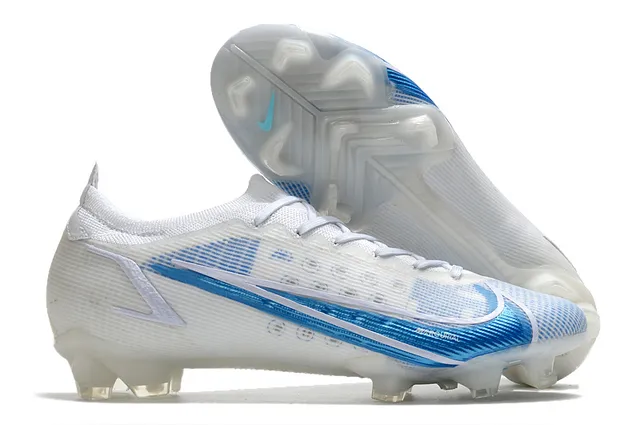 Nike Mercurial Blue Red Silver Firm-Ground sapatos de futebol 6