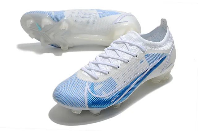 Nike Mercurial Blue Red Silver Firm-Ground sapatos de futebol 24