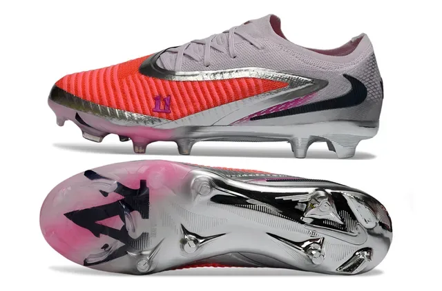 Nike Mercurial Chaussures de Football Rose Coral Argent Firm Ground 5