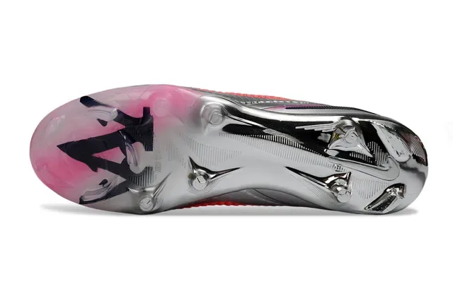 Nike Mercurial Chaussures de Football Rose Coral Argent Firm Ground 6