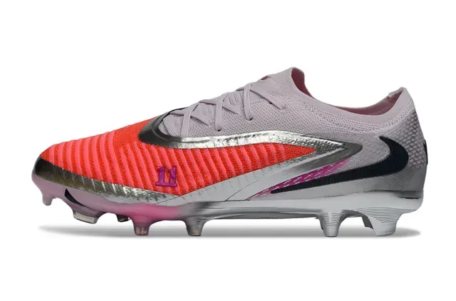 Nike Mercurial Chaussures de Football Rose Coral Argent Firm Ground 8