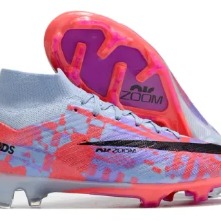 Nike Mercurial Superfly Multicolor High-Cut Sock-Fit Collar Asymmetric Lacing System Firm-Ground Soccer Shoes