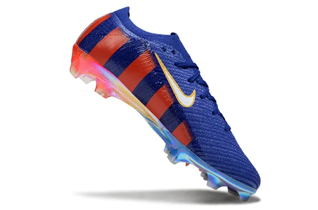 Nike Mercurial Vapor FC Barcelona Bleu Rouge Iridescent Sol Ferme Chaussures de Football 2