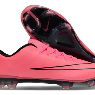 Nike Mercurial Vapor गुलाबी काला फर्म ग्राउंड फुटबॉल जूते