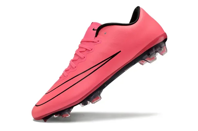 Nike Mercurial Vapor Rosa Negro Zapatos de Fútbol Terrain Firme 3