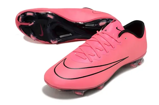 Nike Mercurial Vapor Rosa Negro Zapatos de Fútbol Terrain Firme 4