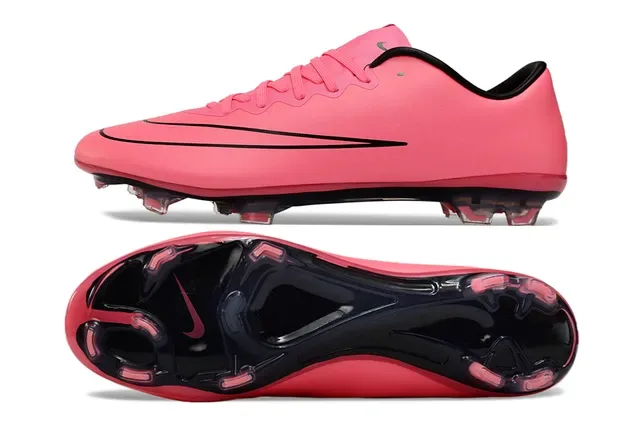Nike Mercurial Vapor Rosa Negro Zapatos de Fútbol Terrain Firme 6