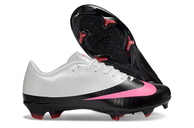 Nike Mercurial Vapor فضي احمر أحذية كرة القدم للأرض الصلبة 14
