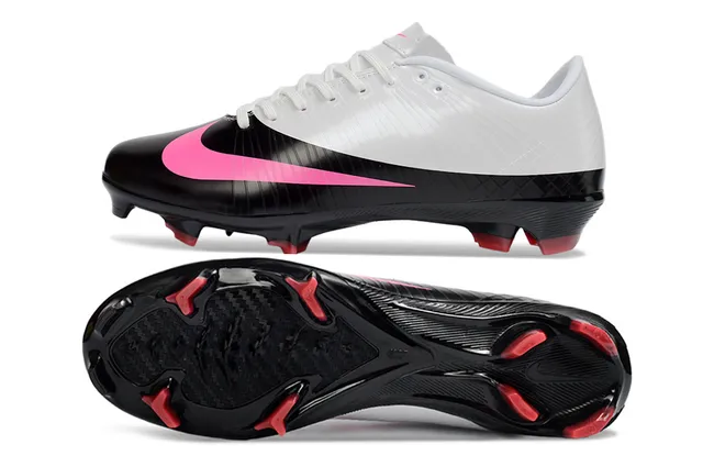 Nike Mercurial Vapor فضي احمر أحذية كرة القدم للأرض الصلبة 15