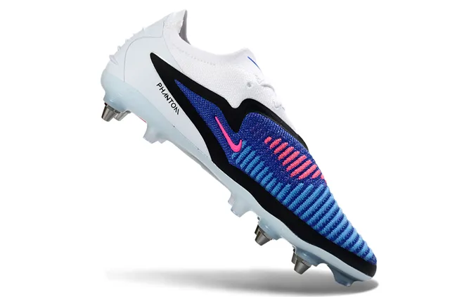 Nike Mercurial Vapor सफेद नीला लो-कट बुनाई ऊपरी गतिशील काला ओवरले फर्म ग्राउंड फुटबॉल जूते 2