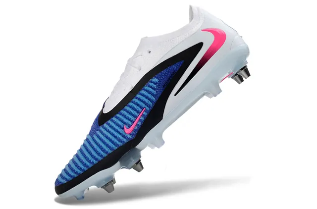 Nike Mercurial Vapor सफेद नीला लो-कट बुनाई ऊपरी गतिशील काला ओवरले फर्म ग्राउंड फुटबॉल जूते 3