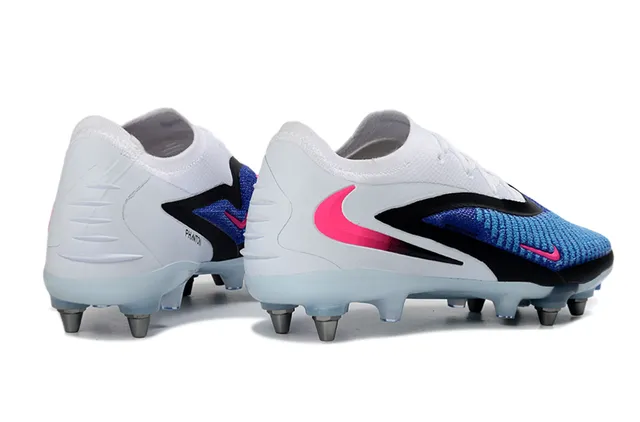Nike Mercurial Vapor सफेद नीला लो-कट बुनाई ऊपरी गतिशील काला ओवरले फर्म ग्राउंड फुटबॉल जूते 5
