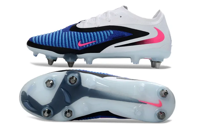 Nike Mercurial Vapor सफेद नीला लो-कट बुनाई ऊपरी गतिशील काला ओवरले फर्म ग्राउंड फुटबॉल जूते 6