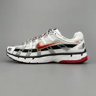 Nike P-6000 أبيض أسود أحمر ذهبي حذاء أسلوب حياة