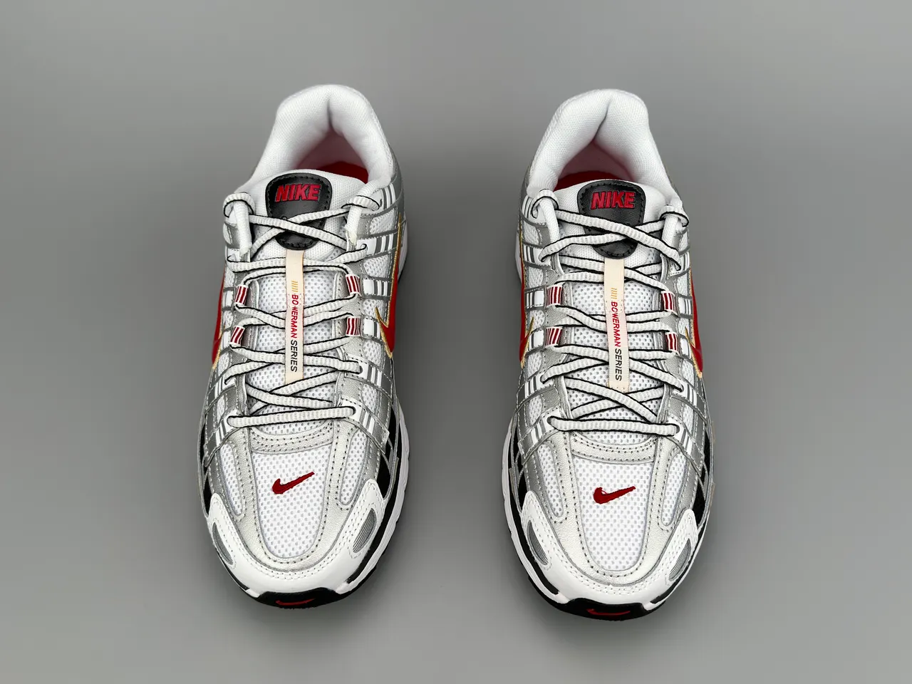 Nike P-6000 White Black Red Gold Lifestyle Sneakers 9