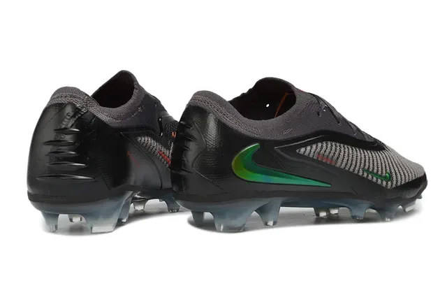 Nike Phantom GT Negro Gris Verde Iridiscente Firm-Ground Zapatos de Fútbol 5
