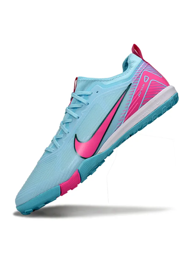 Nike Phantom GT नीला गुलाबी लो-कट सिंथेटिक अपर मोल्ड आउटसोल टर्फ फुटबॉल जूते 3