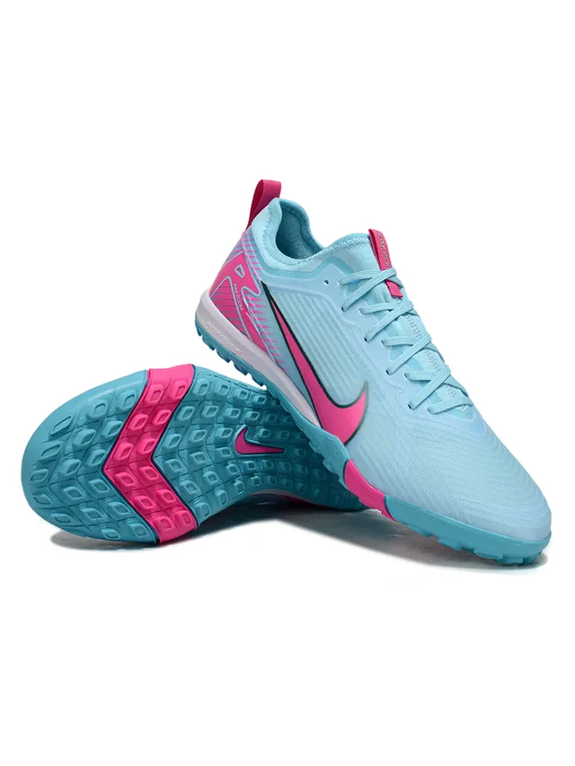 Nike Phantom GT नीला गुलाबी लो-कट सिंथेटिक अपर मोल्ड आउटसोल टर्फ फुटबॉल जूते 6