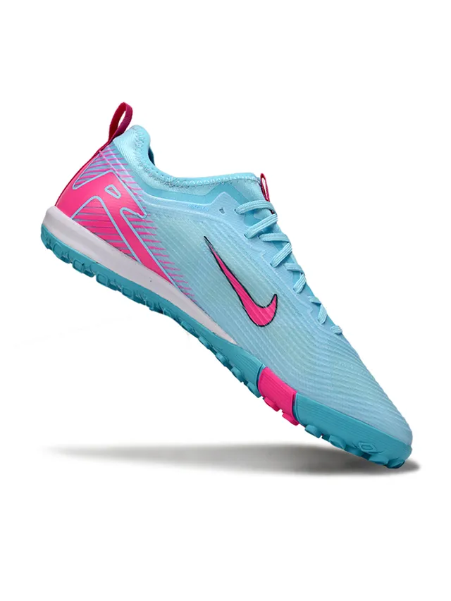 Nike Phantom GT नीला गुलाबी लो-कट सिंथेटिक अपर मोल्ड आउटसोल टर्फ फुटबॉल जूते 7