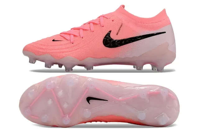 Nike Chaussures de Football Rose Noir avec Upper Tricot Sola Translucida Tacón Firm Ground 6