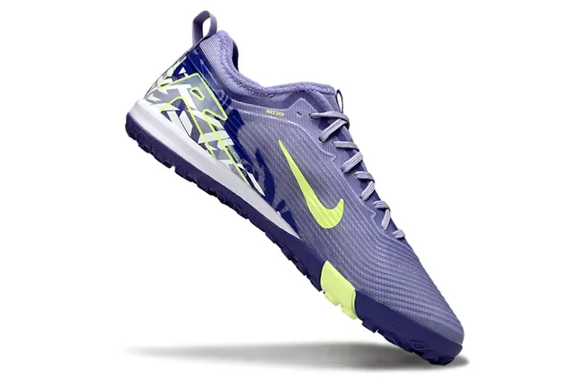 Nike Purple Green Low-Cut Engineered Mesh Upper Sneakers 2