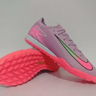 Nike Chuteiras Turf Roxo Rosa Knit Upper Gradient Swoosh